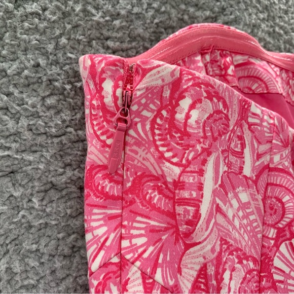 Vineyard Vines Pink Strapless Shells Allover Dress - Picture 6 of 10